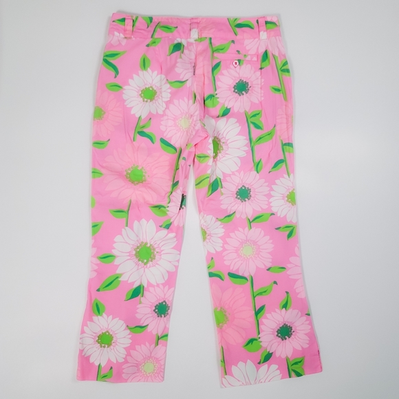 Lilly Pulitzer Pink Floral Capris - Picture 3 of 13